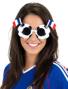 Gafas de fútbol bandera de Francia para adulto