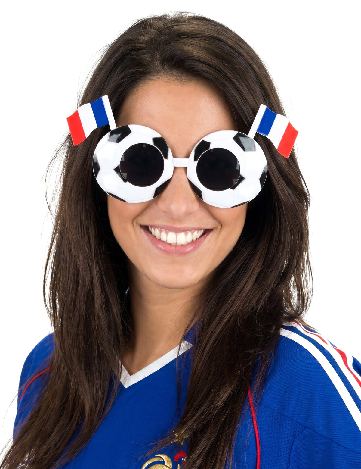 Gafas de fútbol bandera de Francia para adulto