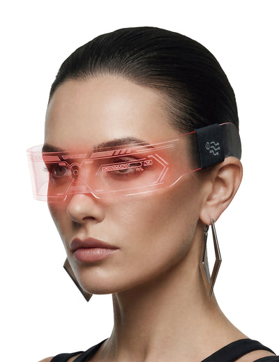 Gafas futuristas con LED
