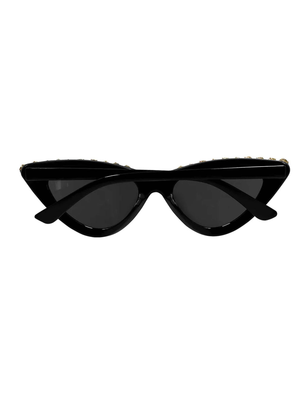 Vue de dos des lunettes glamour à strass pour adulte