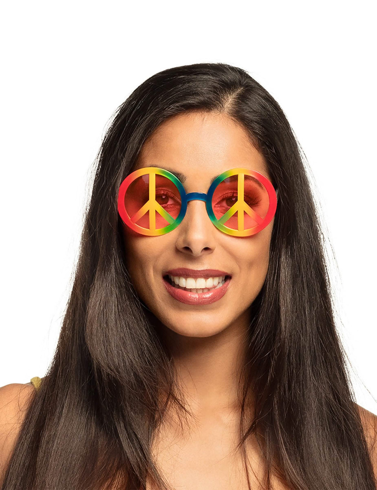 Gafas hippie llevadas de frente para adulto