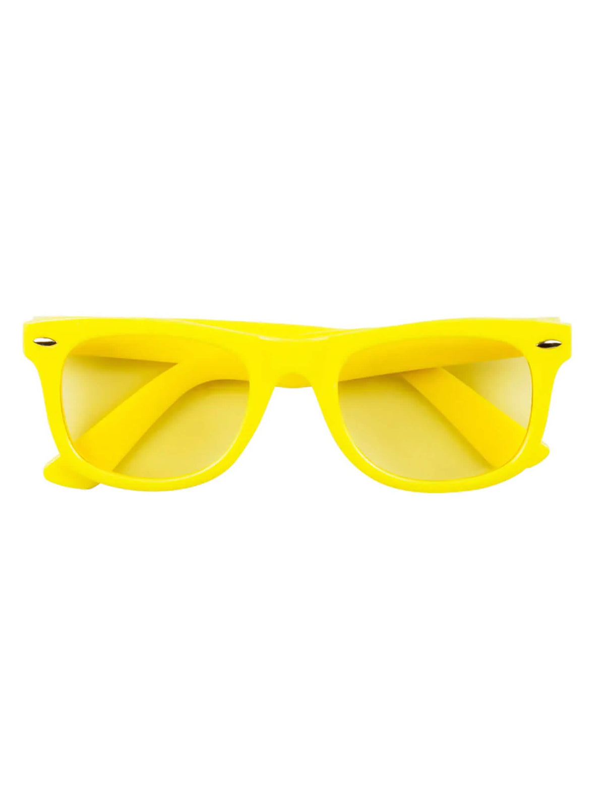 Vista de frente de las gafas de los 80s