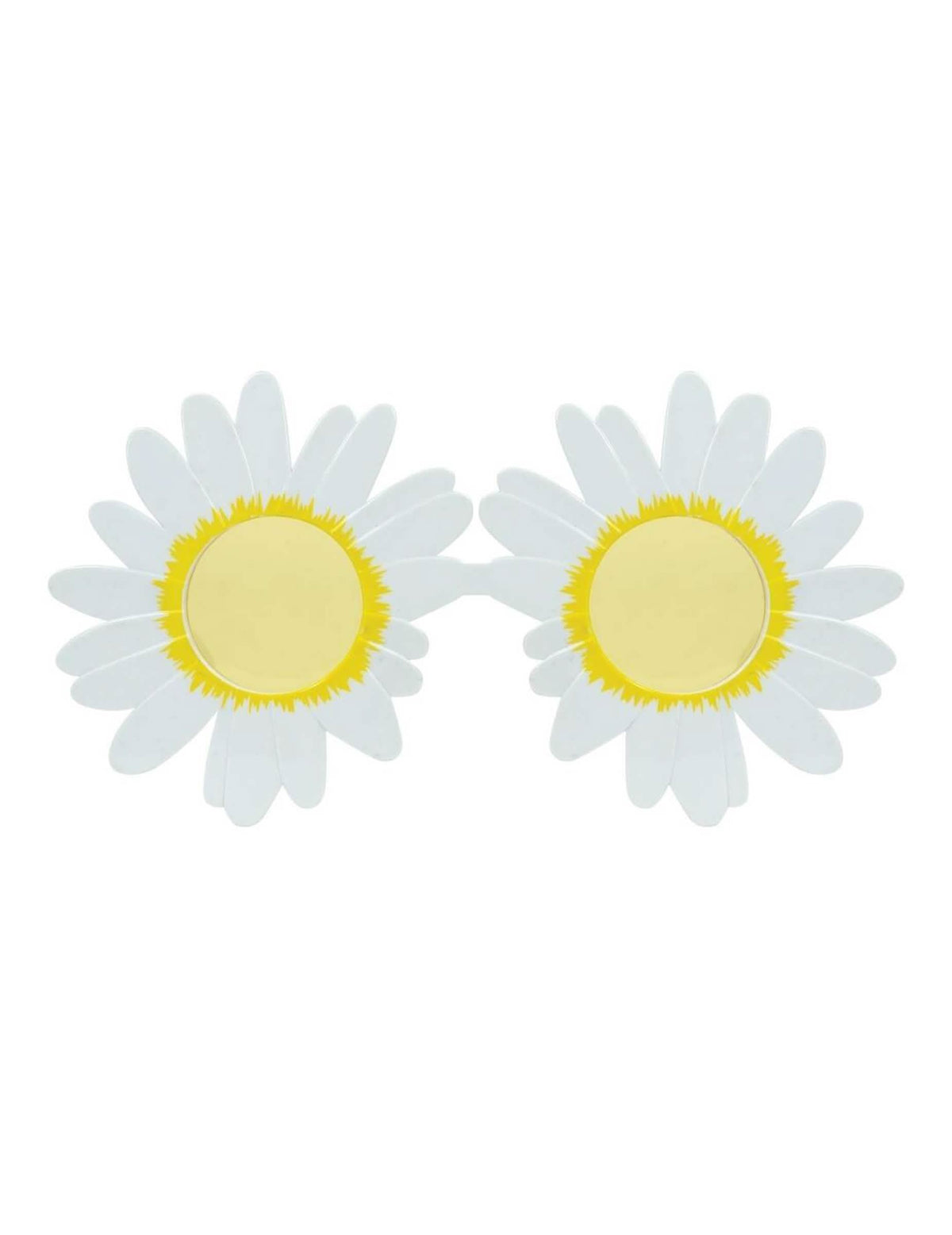 Vue de face des lunettes pâquerettes pour adulte