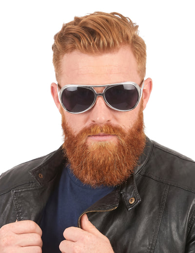Gafas redondas plateadas adulto