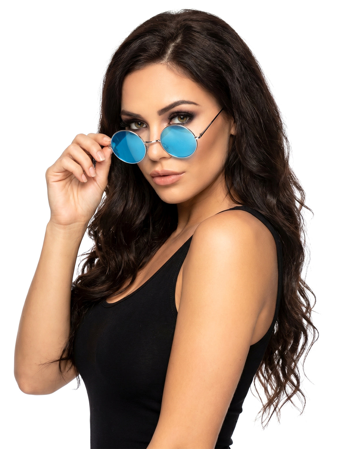 Gafas redondas de hippie para adulto