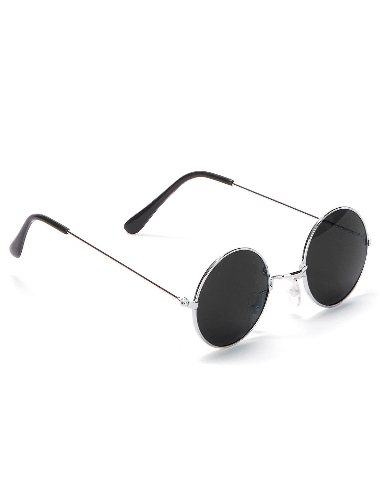 Gafas redondas negras hippie para adultos