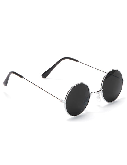 Gafas redondas negras hippie para adultos