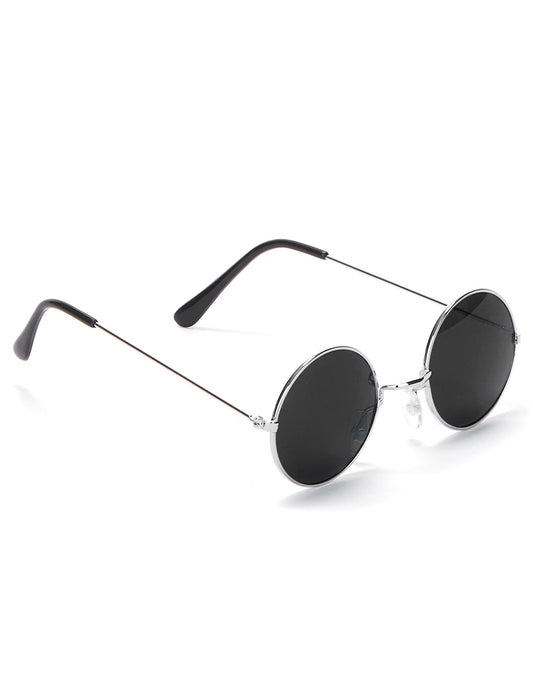 Gafas redondas negras hippie para adultos