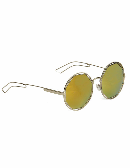 Gafas redondas retro metálicas plateadas adulto