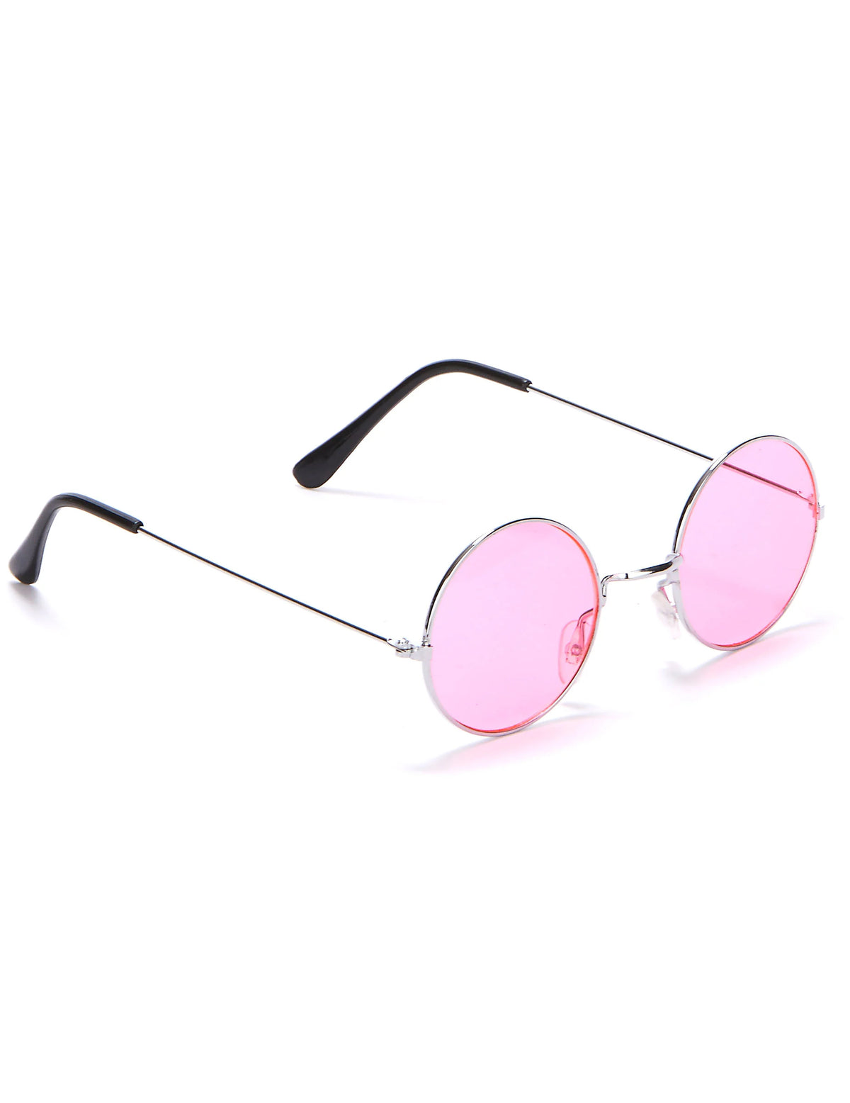 Gafas redondas hippies rosas para adultos