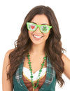 Gafas verdes de San Patricio plástico adulto