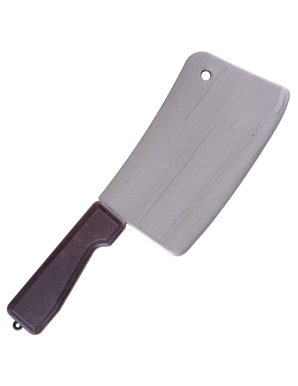 Machete de carnicero de plástico para adulto gris y negra