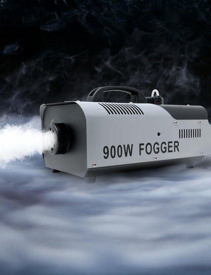 Jet de fumée en action de la machine à fumée 900W avec télécommande