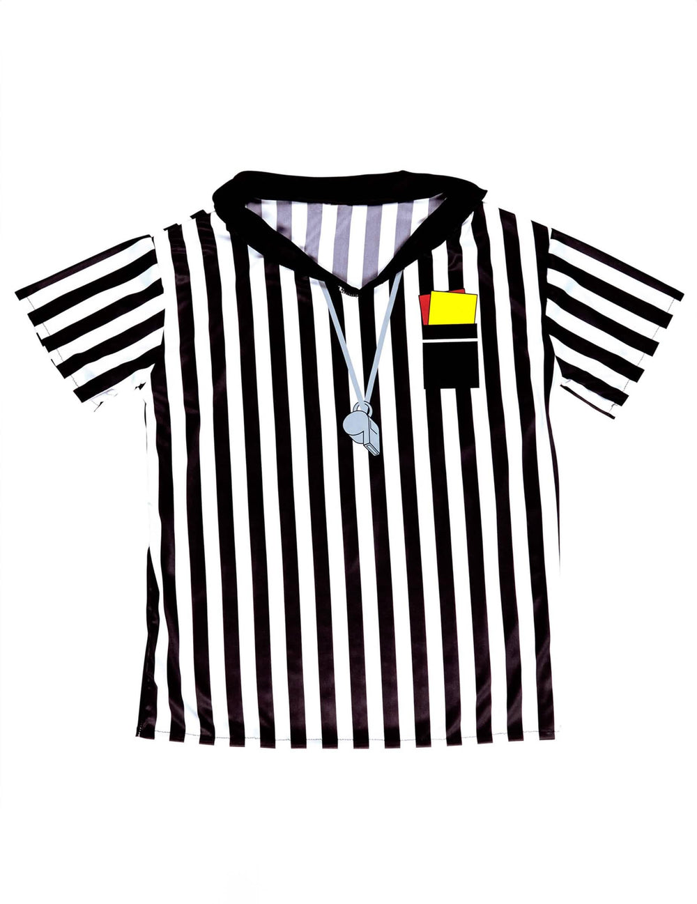 Vue de face du maillot d'arbitre pour adulte