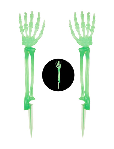 Manos de esqueleto fosforescentes 46 cm