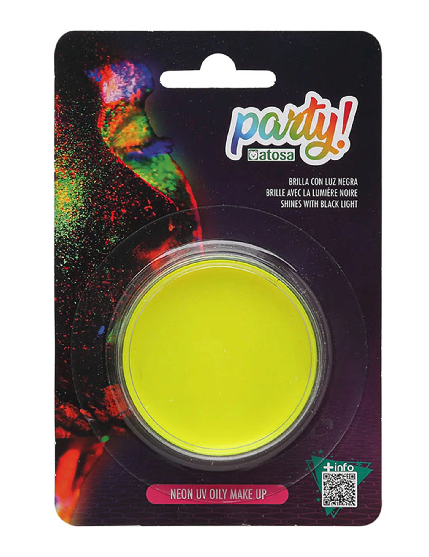 Maquillaje amarillo neón 7,8 g