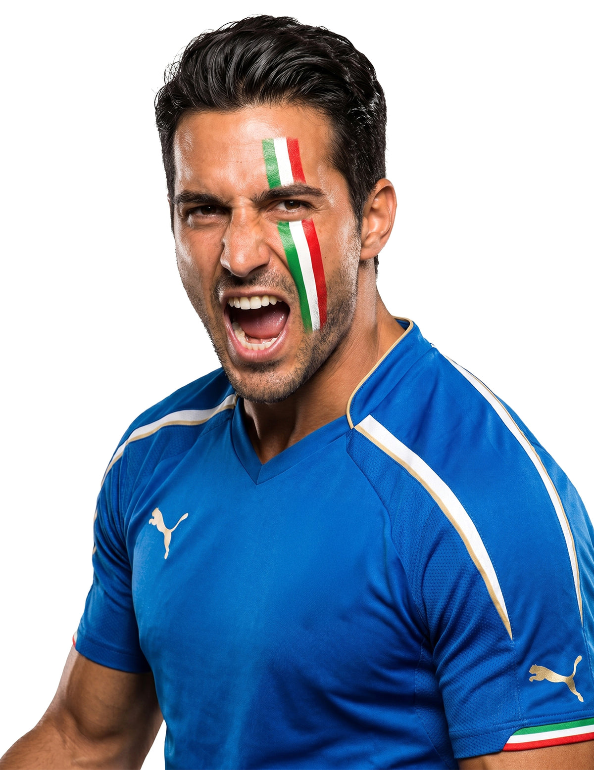 Maquillaje hincha Italia adulto