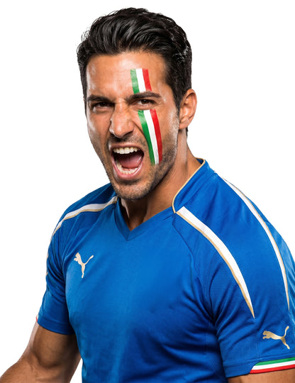 Maquillaje hincha Italia adulto
