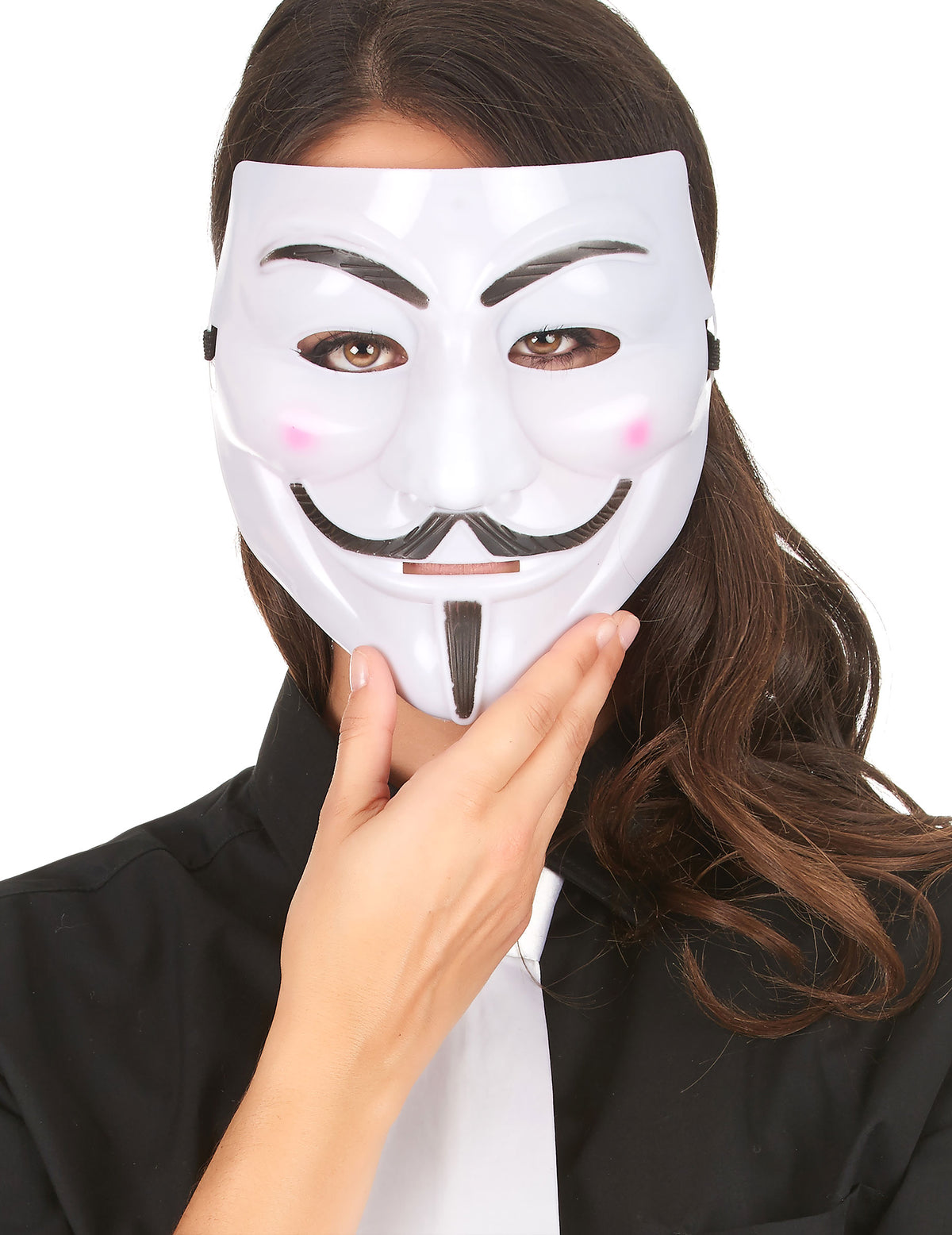 Gros plan du masque anonyme pour adulte
