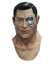 Masque cyborg T-1000 Terminator Genisys pour adulte avec effet métal liquide argenté