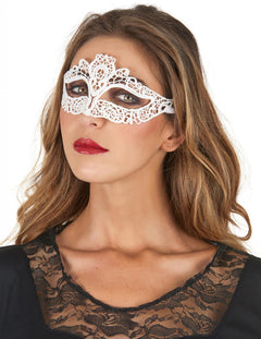 Máscaras loup blanc