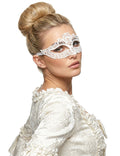 Máscaras loup blanc