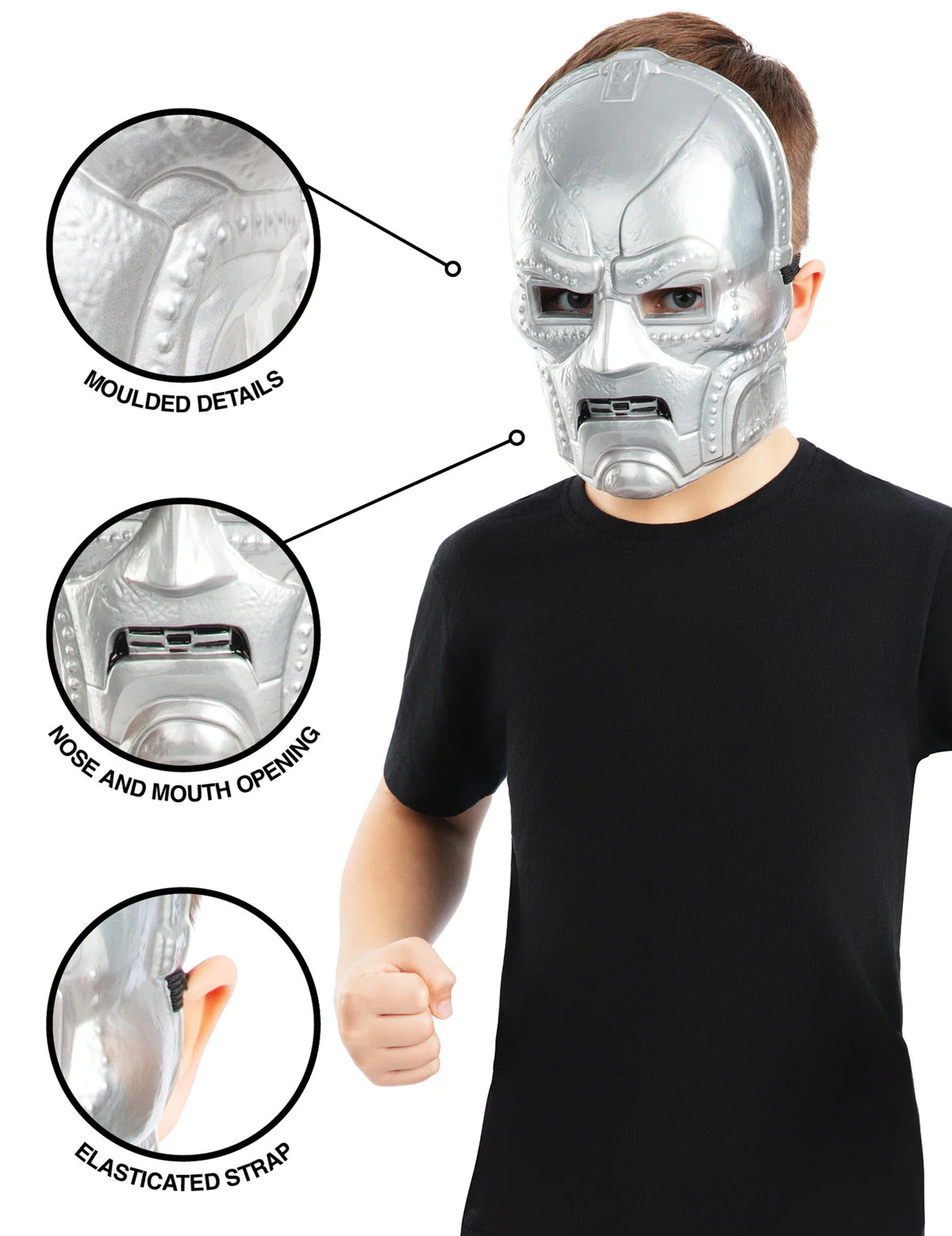 Máscara Doctor Doom Avengers Doomsday™ para niño