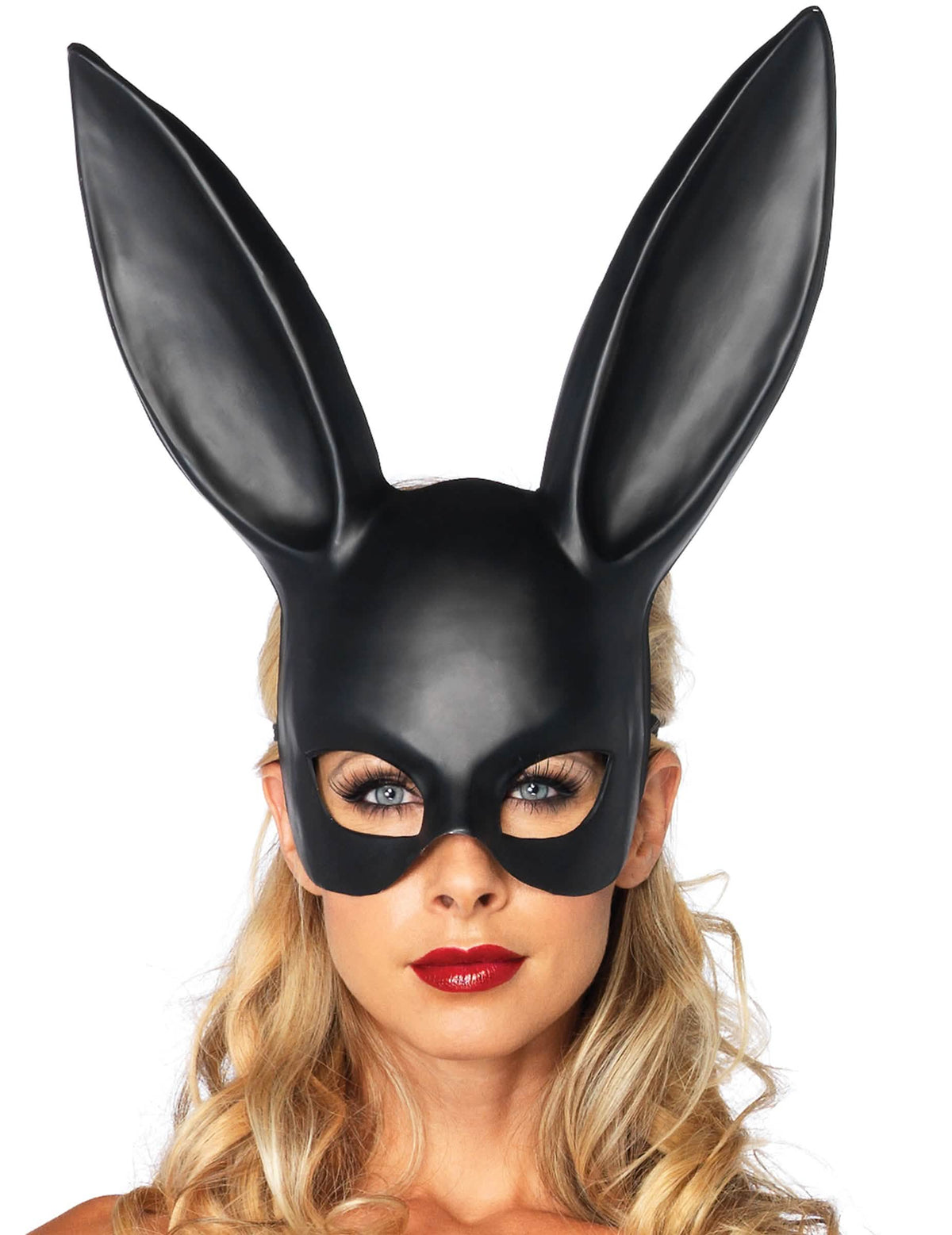 Máscara de conejo para mujer negro