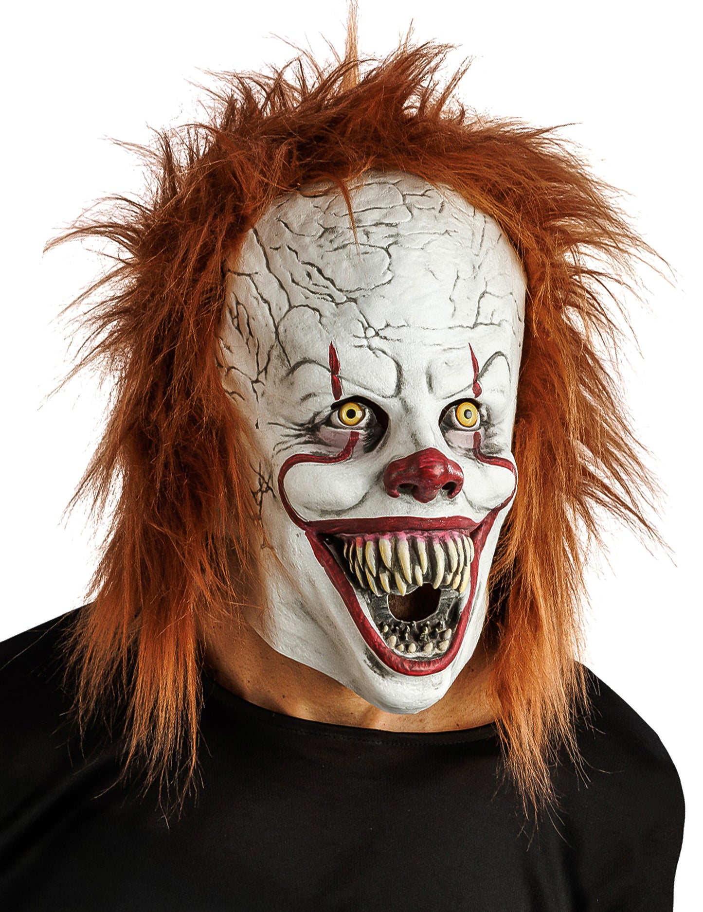 Máscara de látex de payaso asesino de lujo para adulto