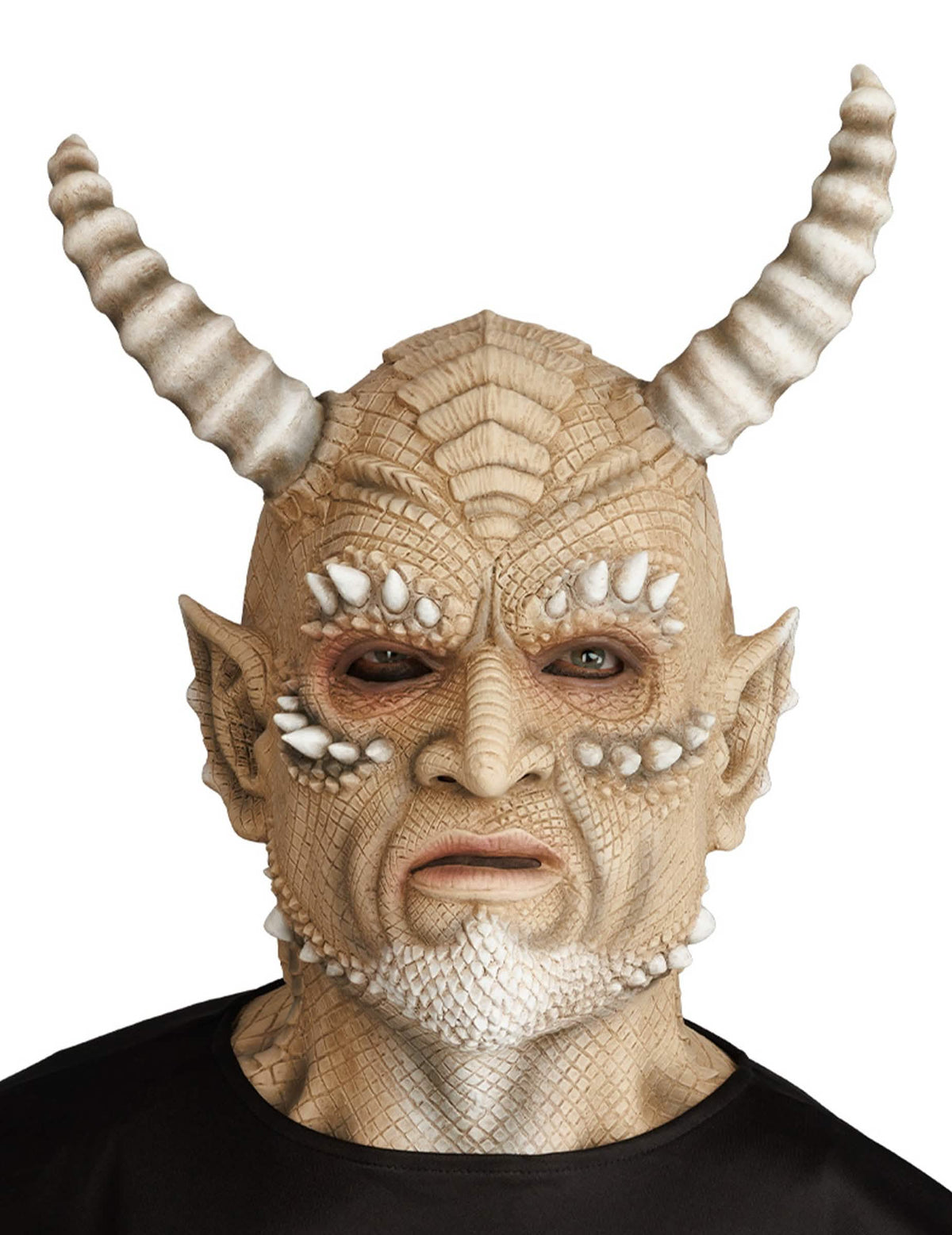 Máscara de látex de demonio de las arenas de lujo para adulto