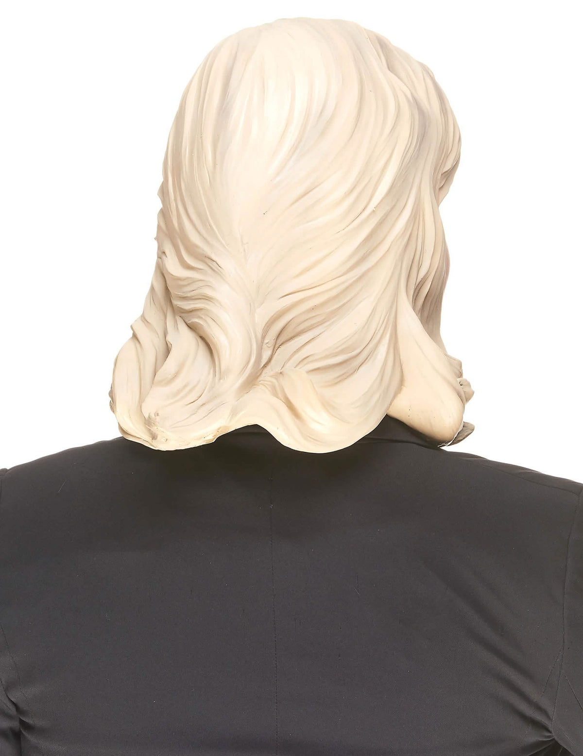 Vue de dos du masque humoristique en latex Marine