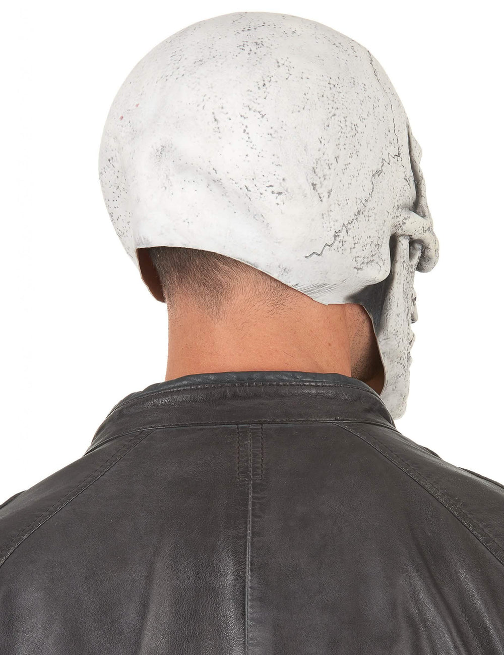 Vue de dos du masque en latex squelette moqueur