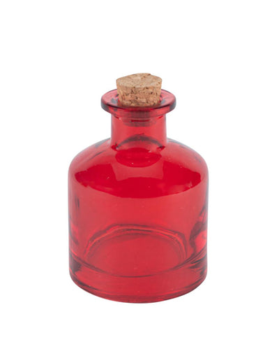 Botellita de cristal roja 5 x 7 cm 5,6 cl