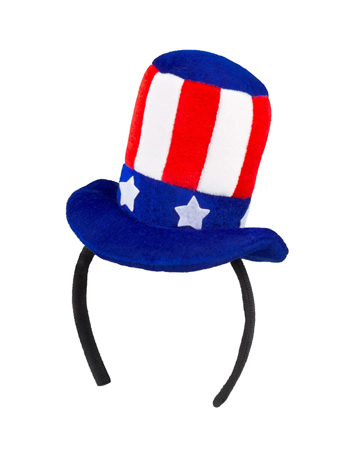 Mini sombrero americano para adulto azul blanco rojo con estrellas