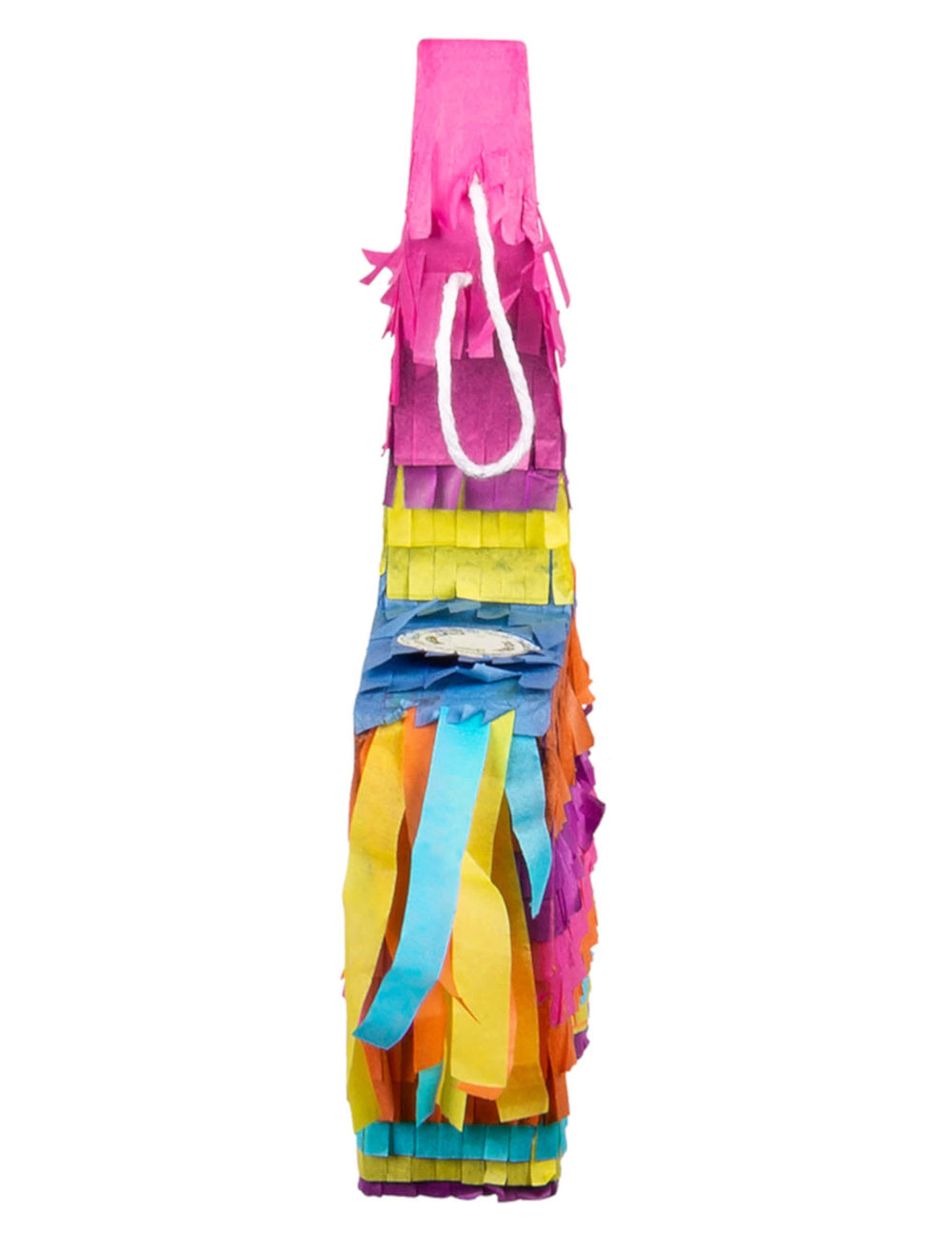 Vista de perfil de la mini piñata llama