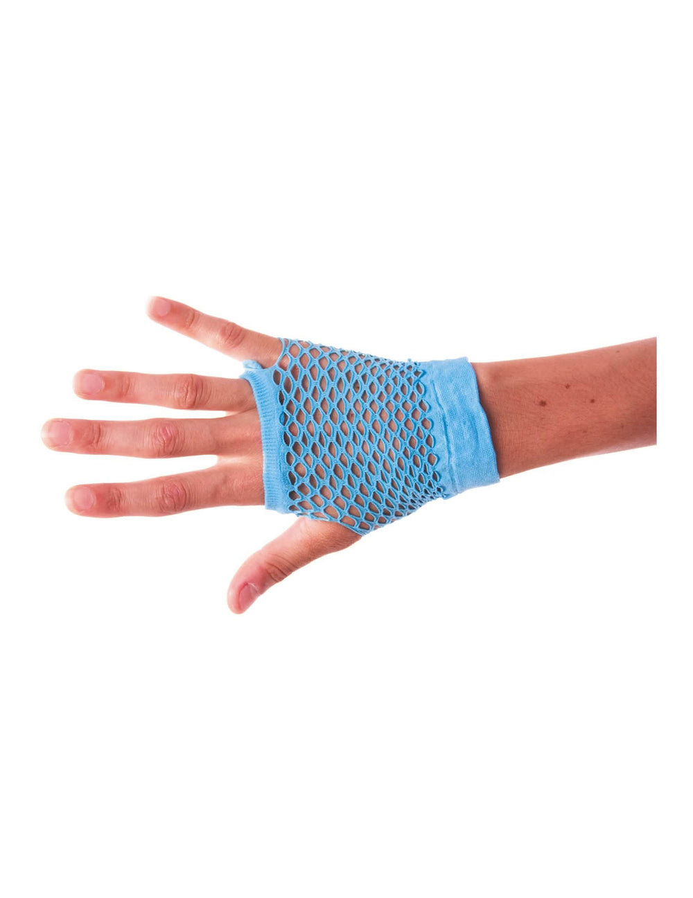Mitones cortas de red para adulto azules
