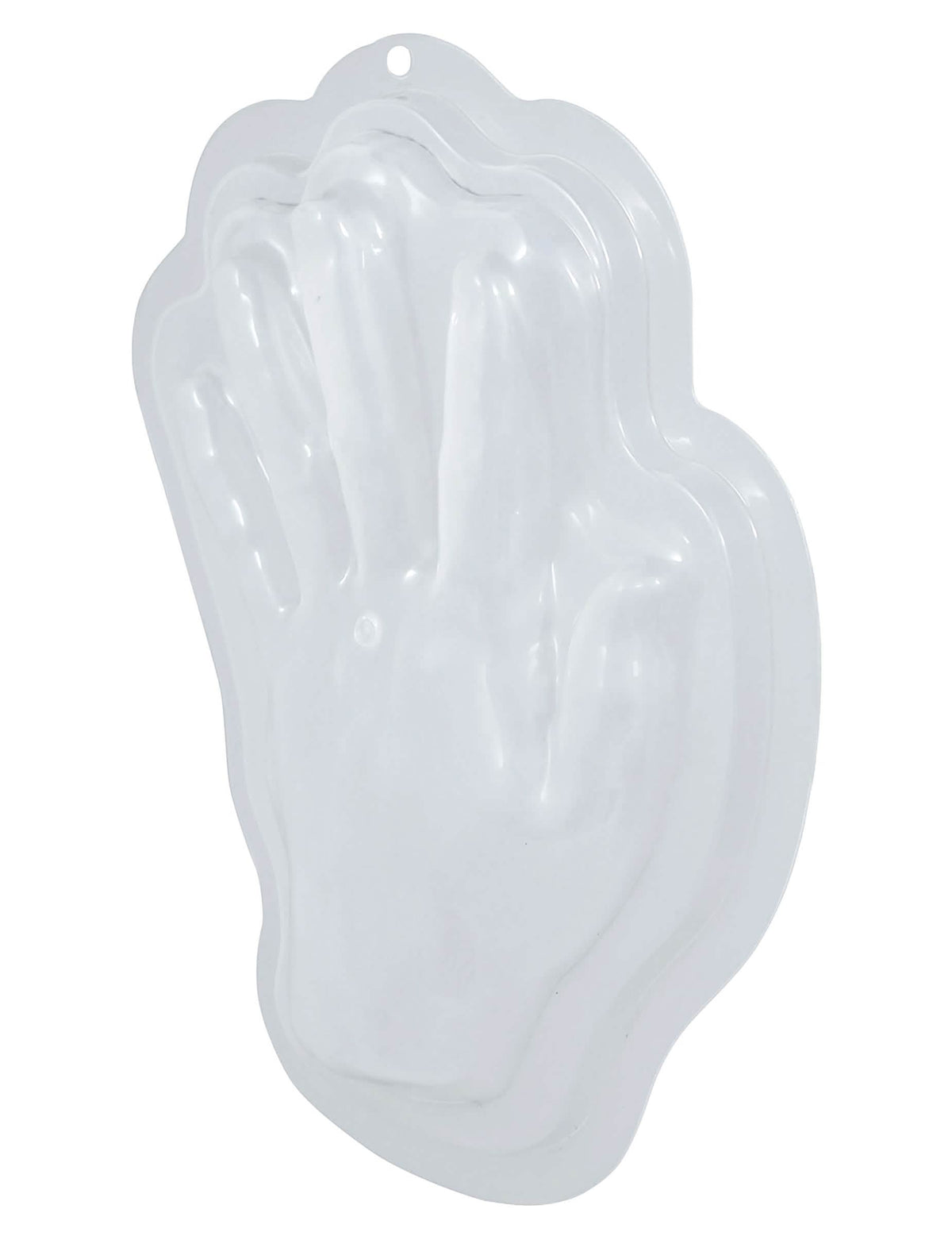 Vue de profil du moule à gelée en forme de main