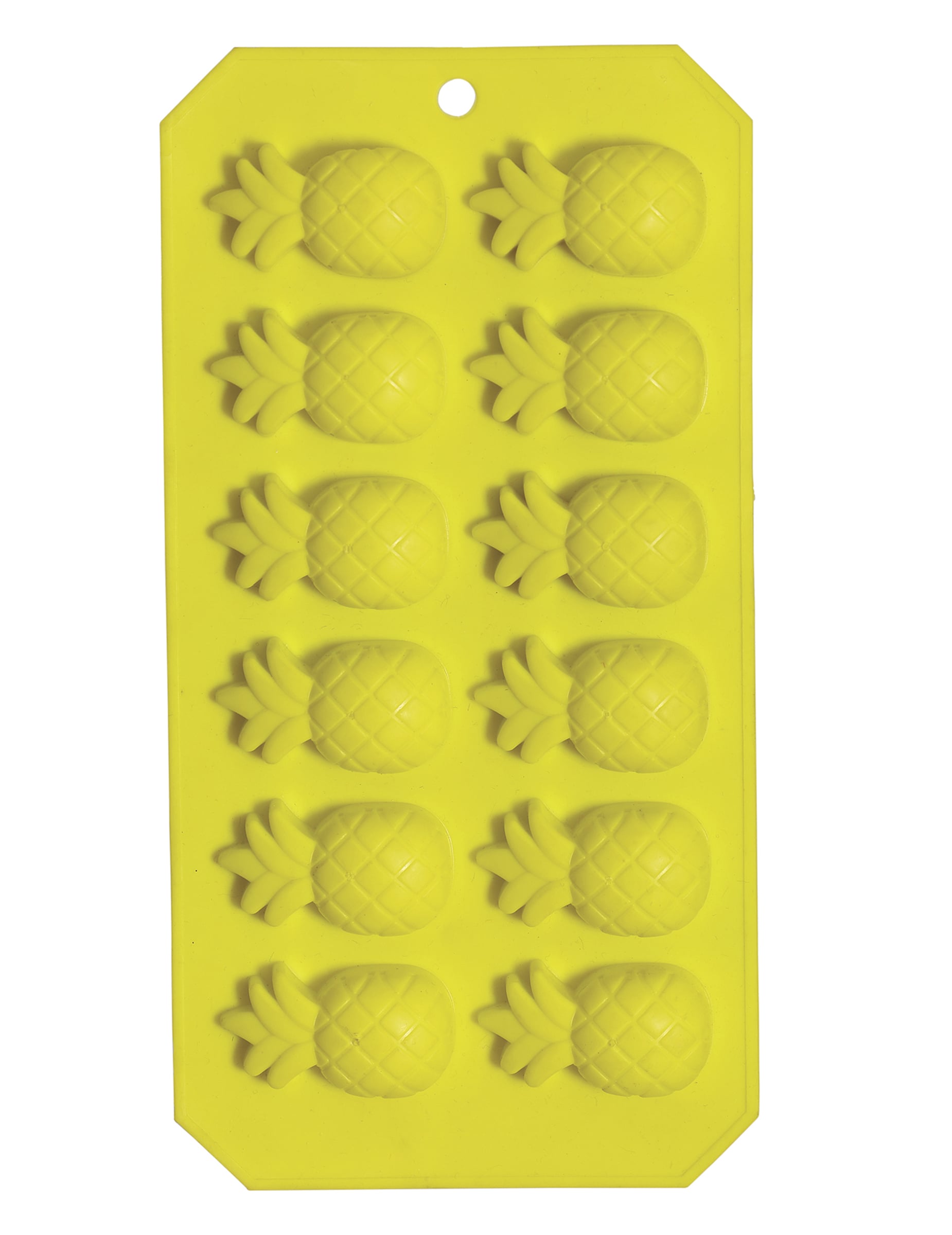 Vue de face du moule à glaçon ananas