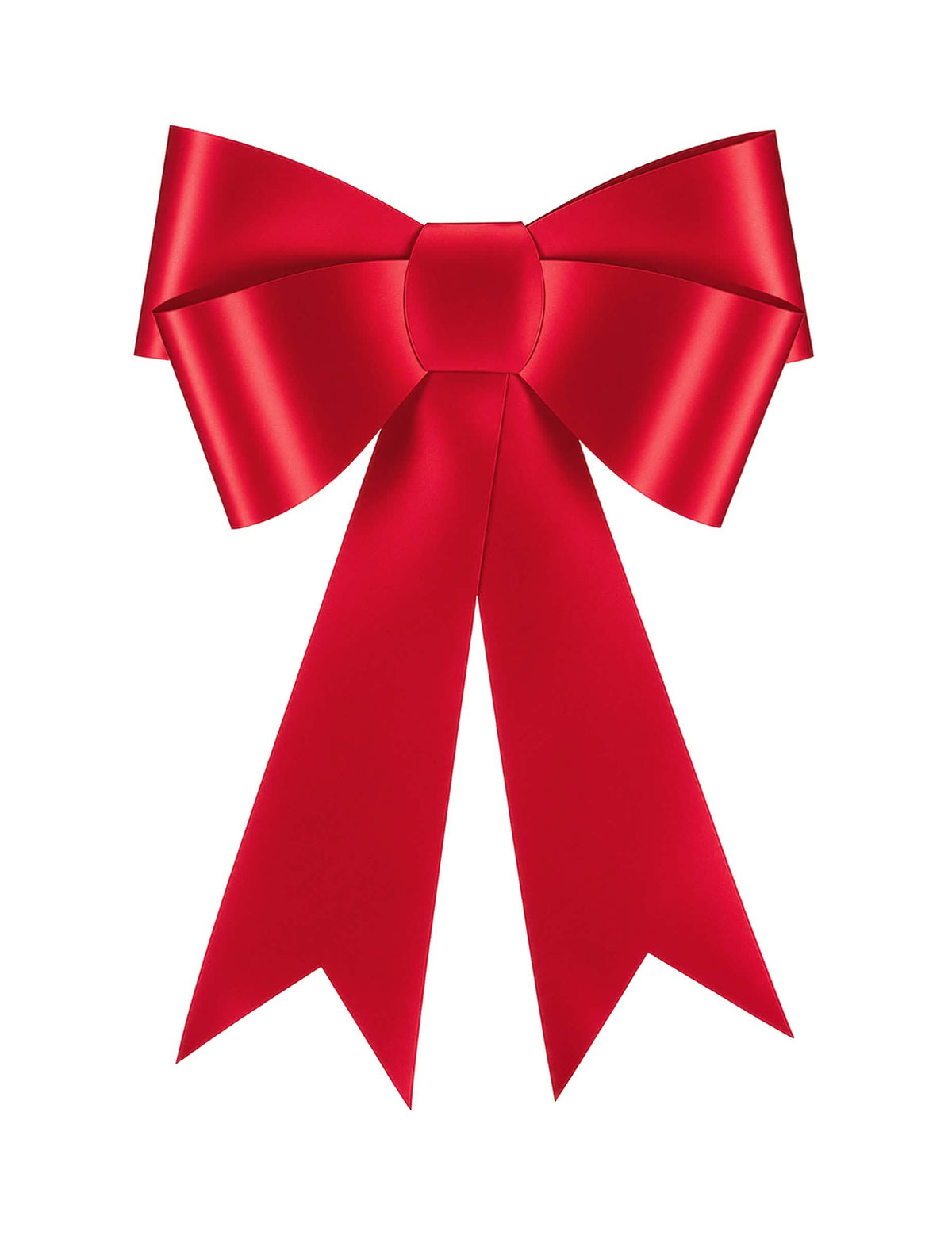 Lazo decorativo de papel rojo 55 x 71 cm
