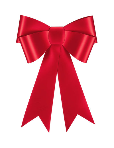 Lazo decorativo de papel rojo 55 x 71 cm