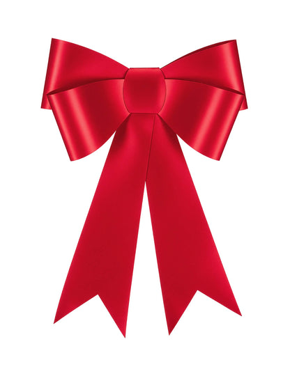 Lazo decorativo de papel rojo 55 x 71 cm