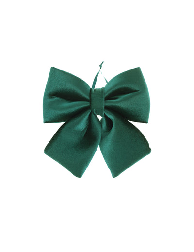 Pajarita de terciopelo verde abeto 21,5 x 25 cm