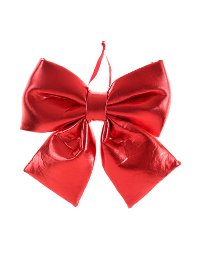 Lazo metalizado rojo 21,5 x 25 cm
