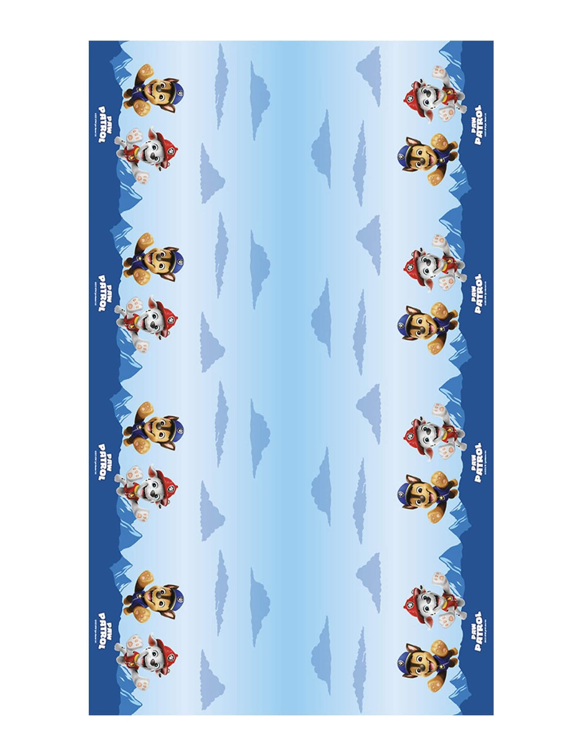 Mantel de papel azul de la Patrulla Canina™ 1,36 x 2,28 m