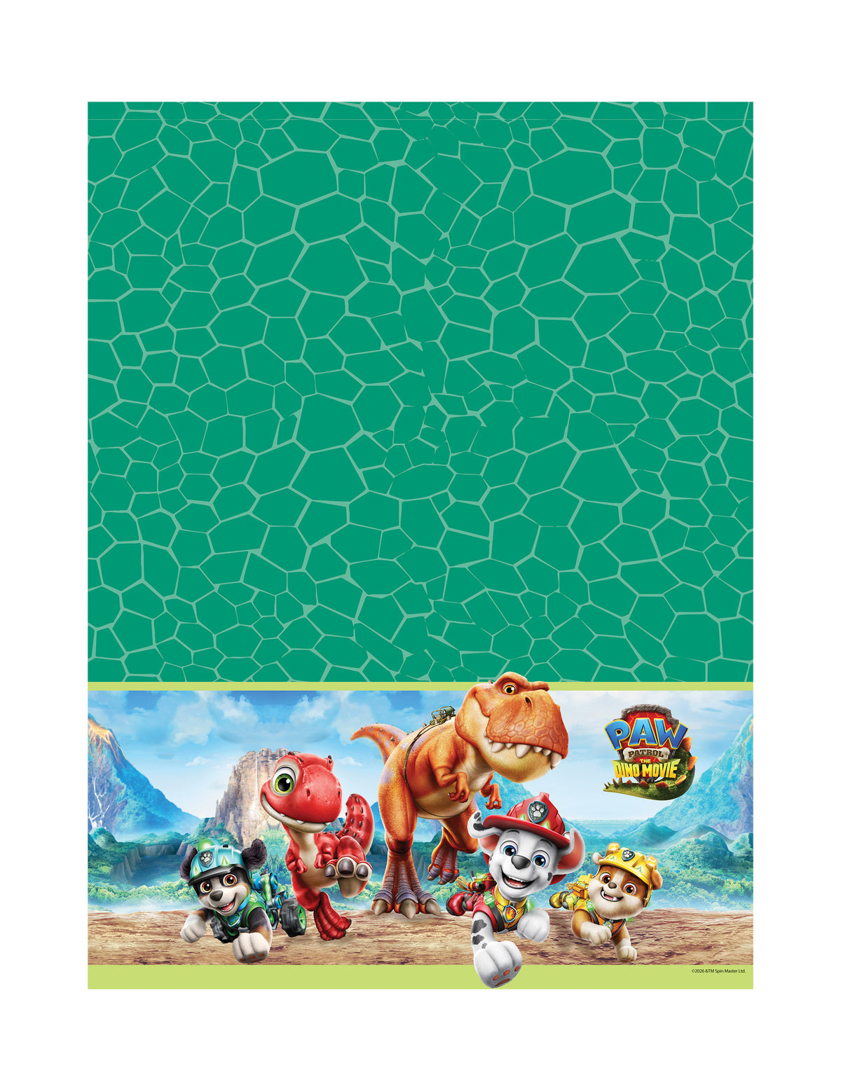 Mantel de plástico Patrulla Canina™ Dino Movie 120 x 180 cm