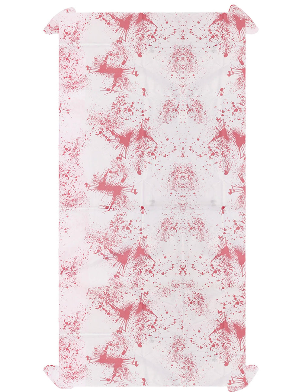 Nappe en tissu Halloween ensanglanté blanche et rouge