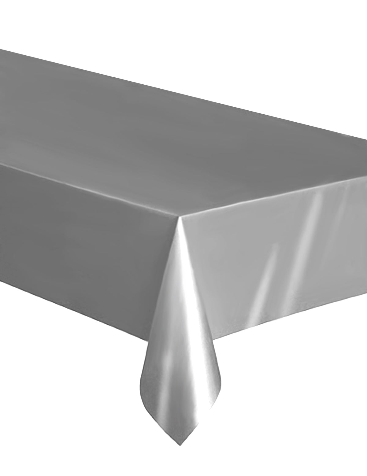 Nappe rectangulaire en plastique argent