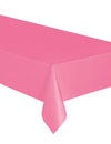 Nappe rectangulaire rose en plastique
