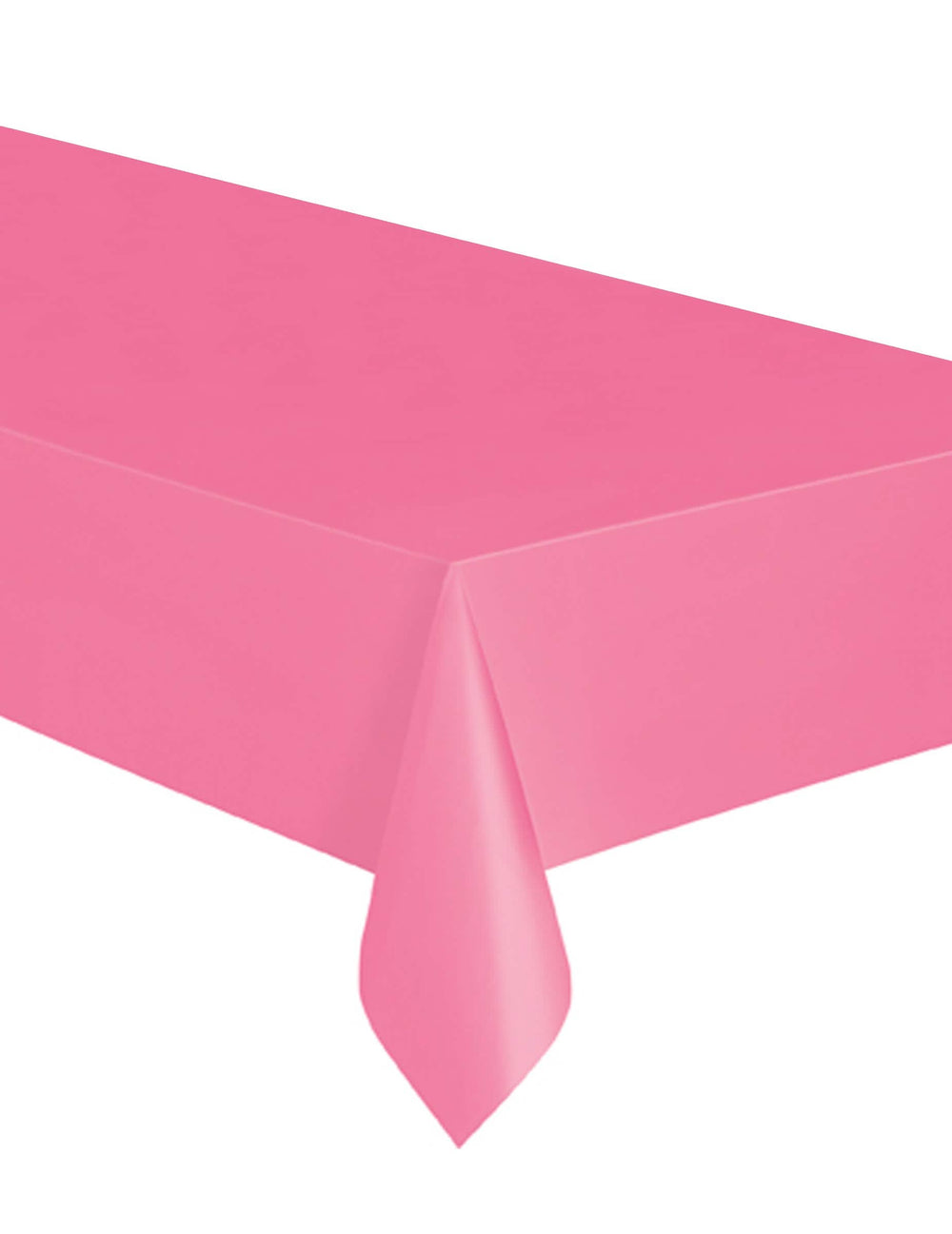 Mantel rectangular rosa de plástico