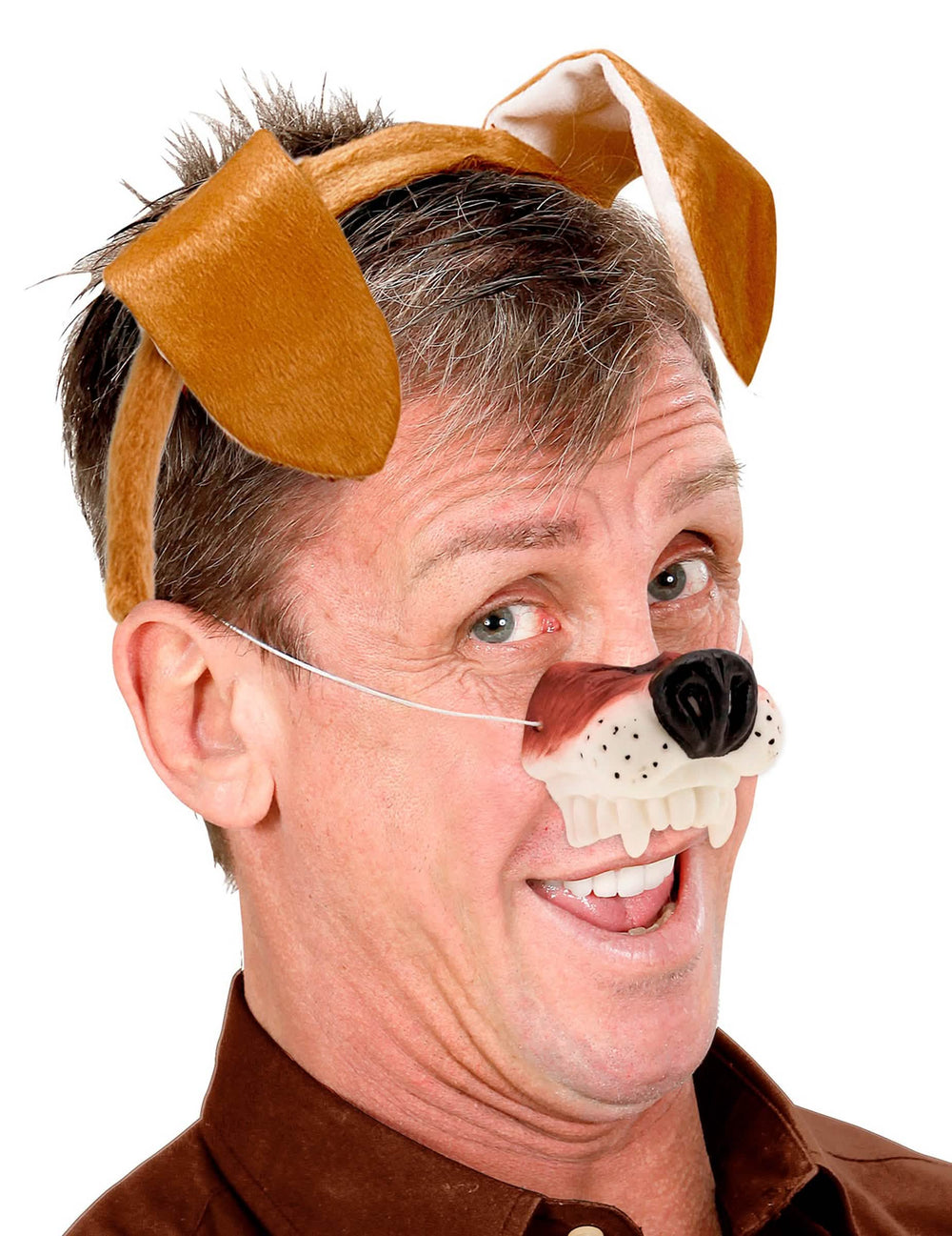 Diadema con orejas del nariz de perro